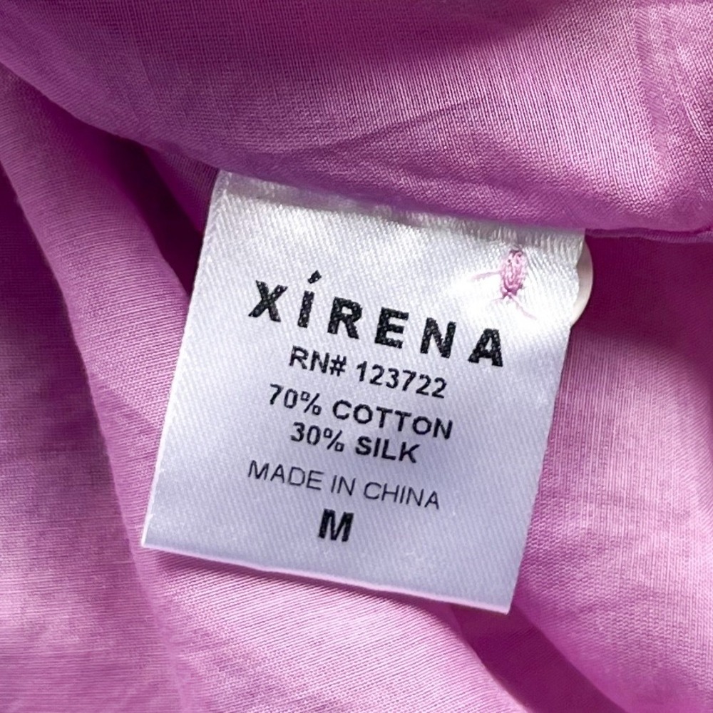 NEW Xirena Taryn Cotton Silk Midi Skirt Pink Posey Womens Medium - Picture 10 of 11
